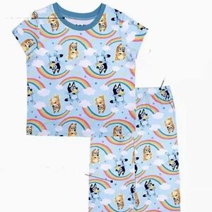 Disney Bluey Bingo Toddler Girls 2 Piece PJs Flame Resistant Pajama Set Size 2T